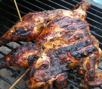 grilled spicy spatchcock chicken 