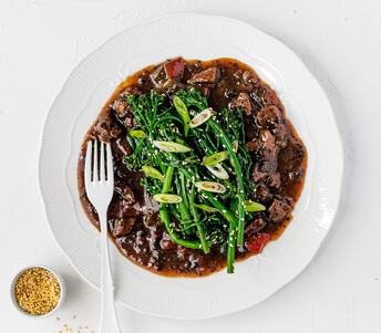 beef in black bean sauce 