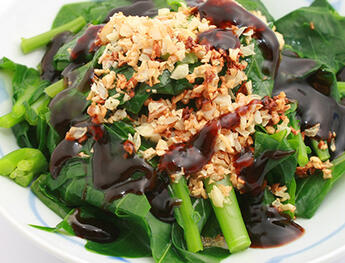 chinese broccoli with garlic and oyster sauce