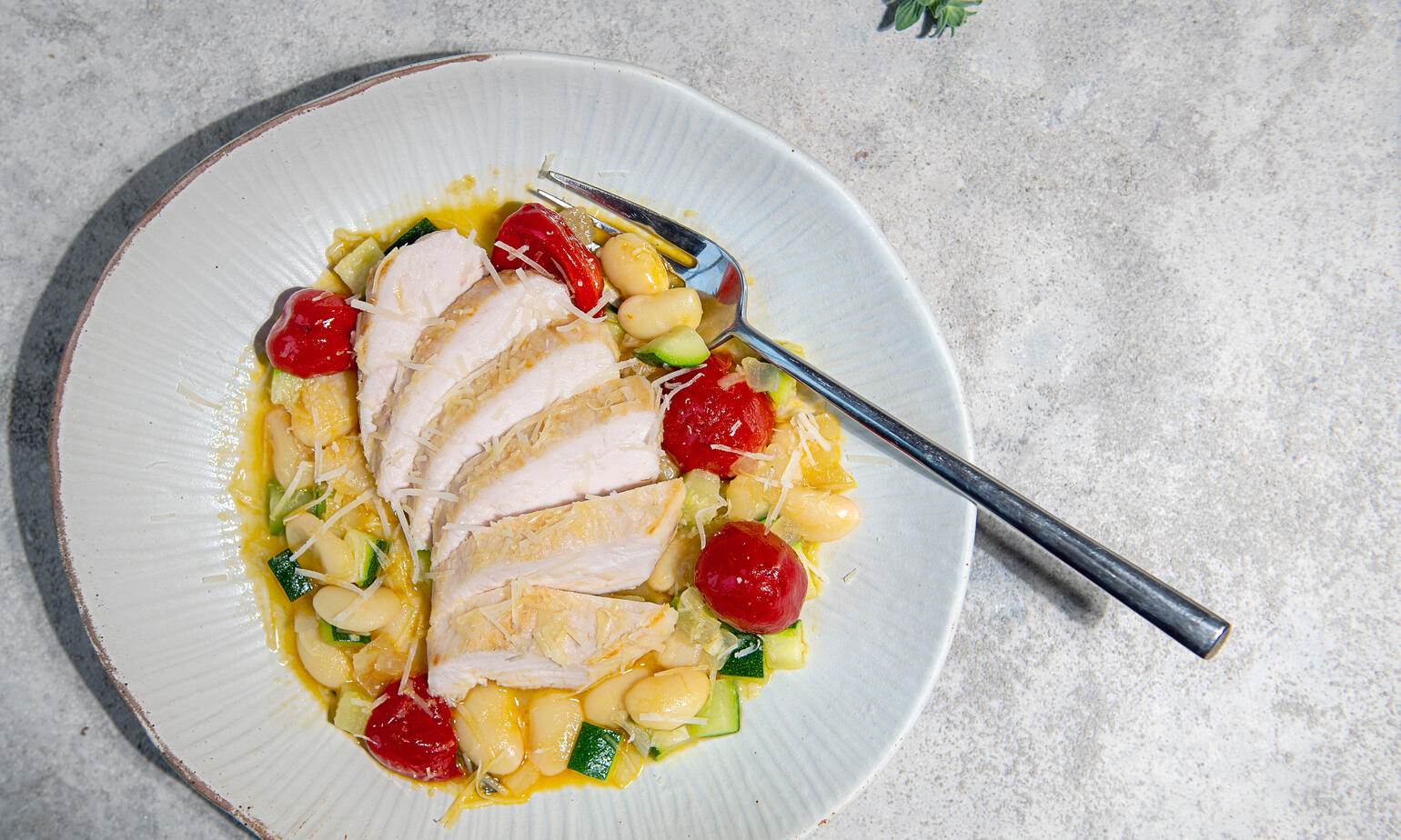 poached chicken 