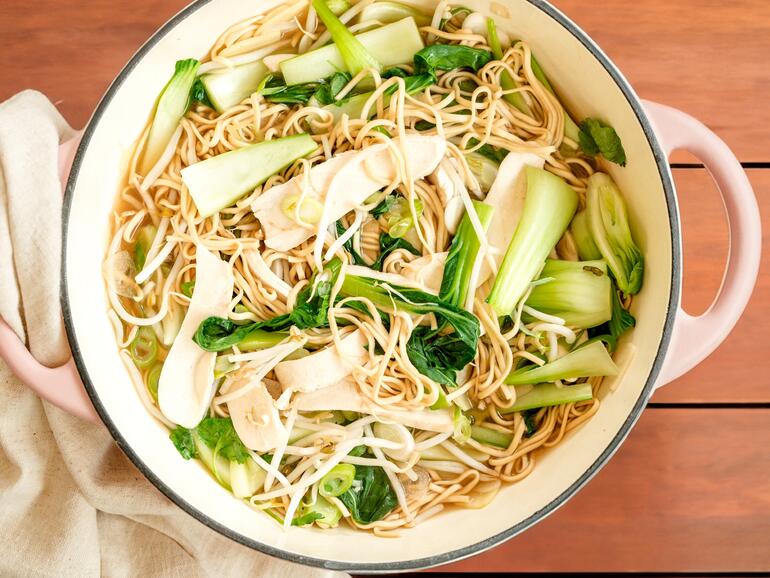 Photograph of How to cook Asian chicken noodle soup