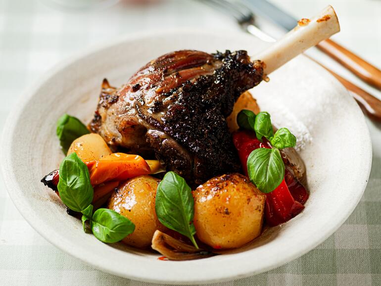 Photograph of How To Cook Greek Style Lamb Shanks