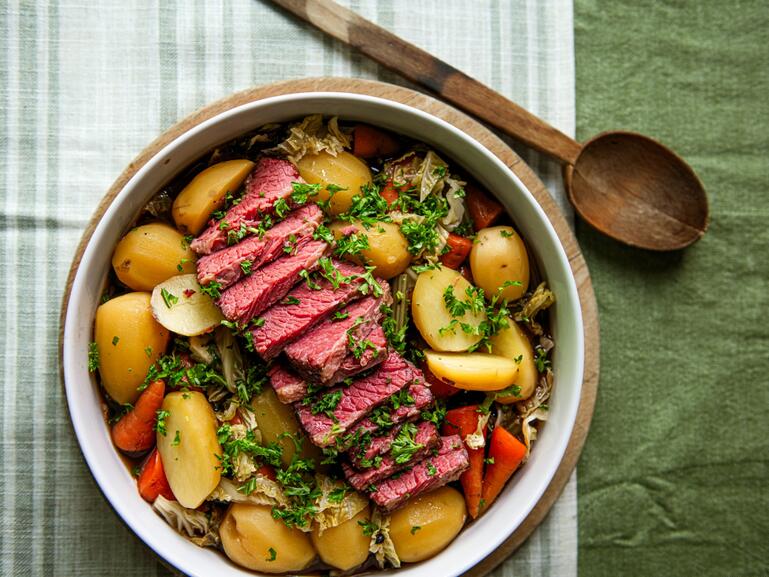 Photograph of Corned Beef Brisket in Irish Stout