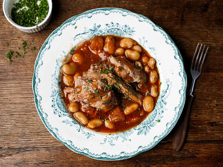 Photograph of How To Cook 5 Hour Lamb Shoulder With Butter Beans
