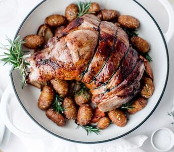cooked carvery leg of lamb