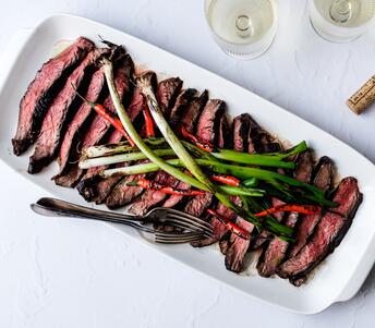 cooked bavette steak