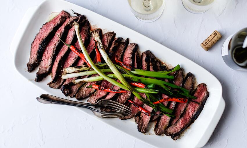 cooked bavette steak