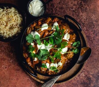 swaledale mutton kofta in tomato masala gravy cooked