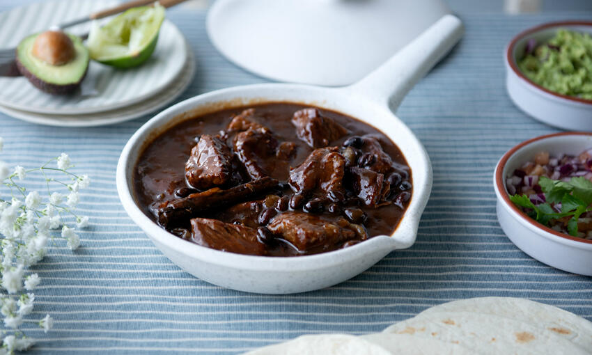 mexican style carne con chilli cooked