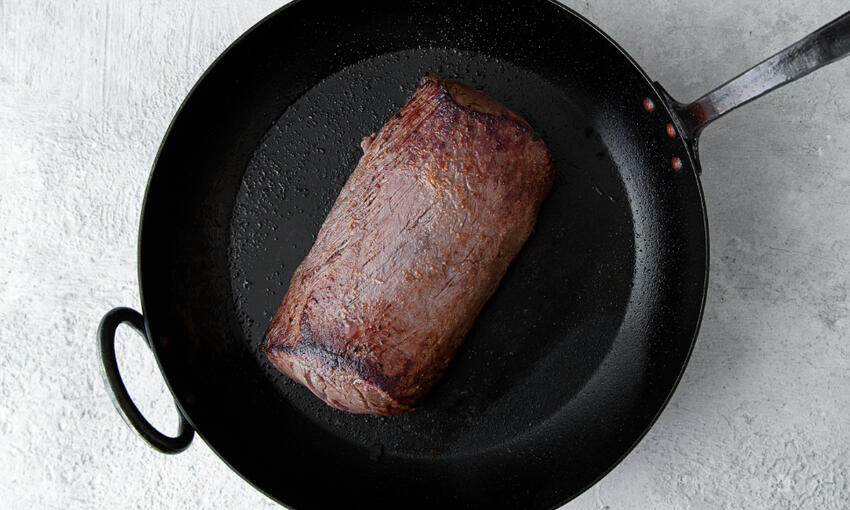 Centre cut fillet of beef cooked 