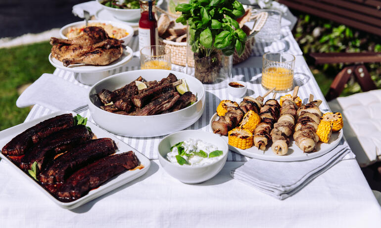 summer bbq feast 