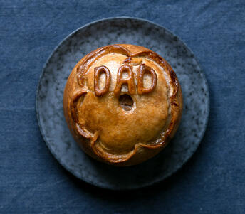 dad pork pie cooked