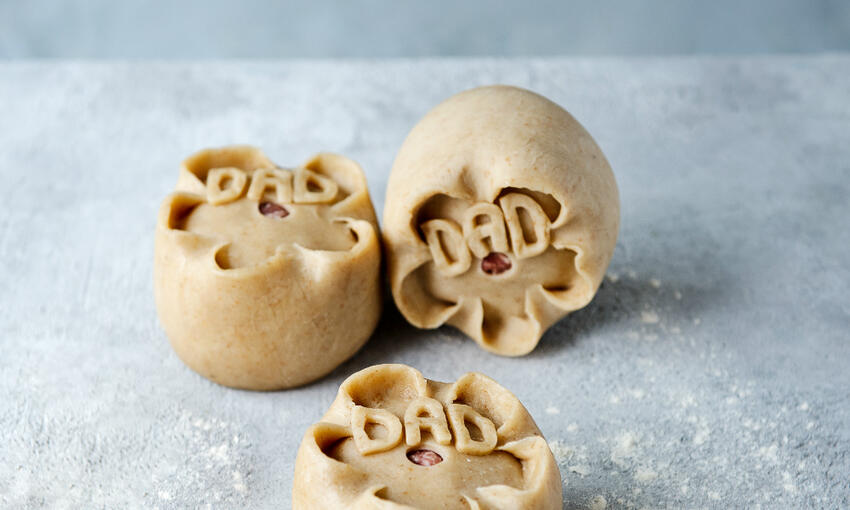 fresh dad pork pie ready to cook 