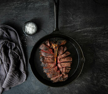 BBQ Porterhouse Steak cooked