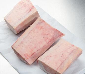 raw bone marrow canoes