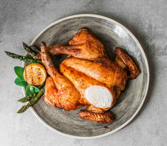 BBQ SPATCHCOCK CHICKEN, LEMON YOGHURT & SPICE 