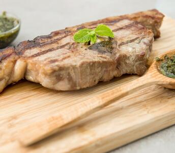 barnsley chops with mint sauce