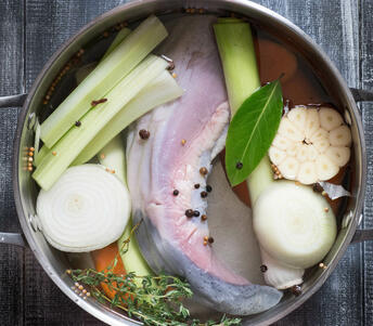 raw ox tongue with ingredients 