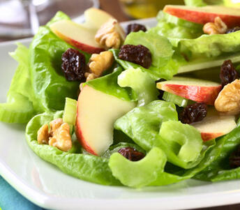  waldorf salad on platter