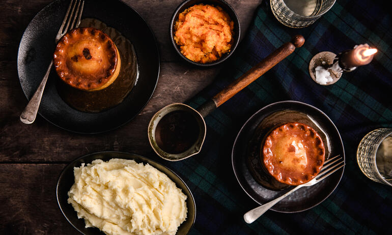 burns night meals cooked 