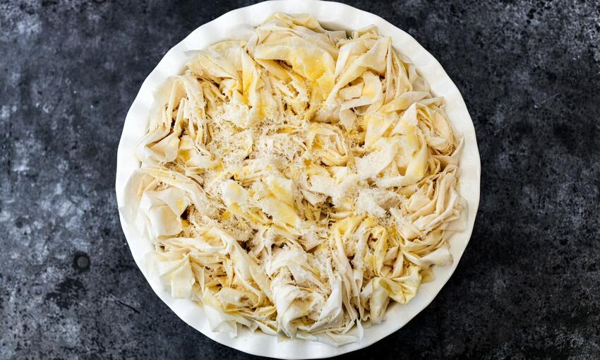 chicken pie ready to be baked  