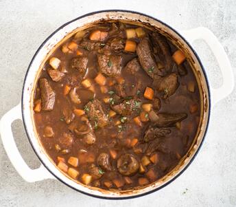 steak and kidney mix cooked