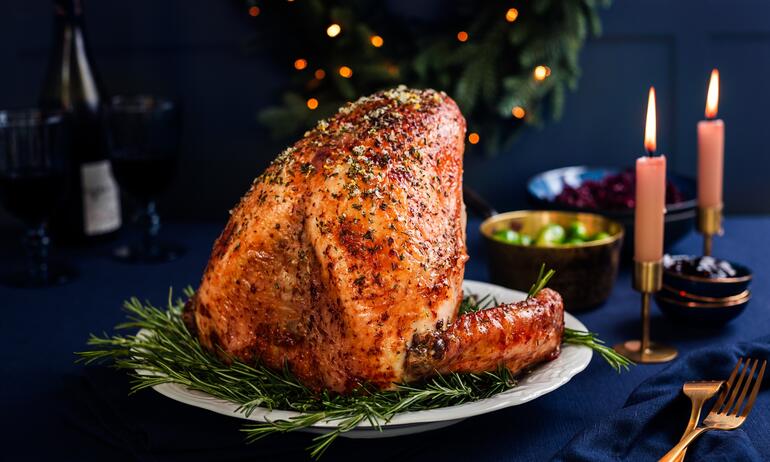 roasted turkey crown 